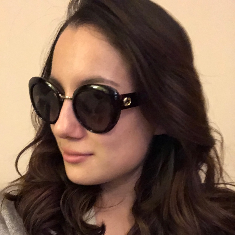 NWT Gucci Cat Eye Gold Tortoise Shell Sunglasses - Picture 7 of 8
